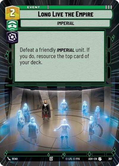 Long Live the Empire - 367 - Uncommon (Hyperspace) - Ashes of the Empire