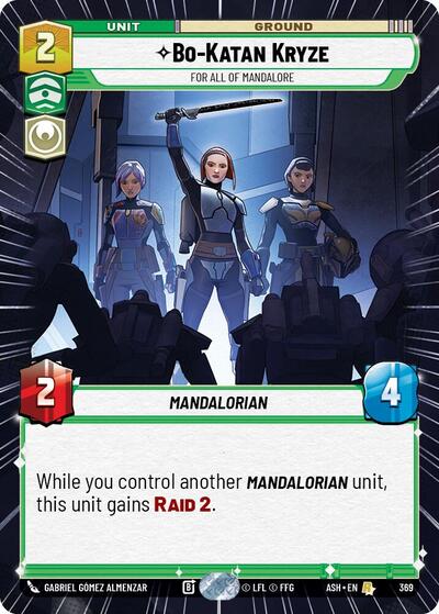 Bo-Katan Kryze - For All of Mandalore - 369 - Rare (Hyperspace) - Ashes of the Empire