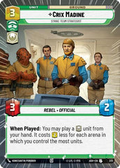 Crix Madine - Strike Team Strategist - 372 - Uncommon (Hyperspace) - Ashes of the Empire