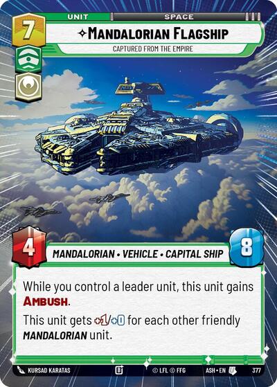 Mandalorian Flagship - Captured from the Empire - 377 - Uncommon (Hyperspace) - Ashes of the Empire