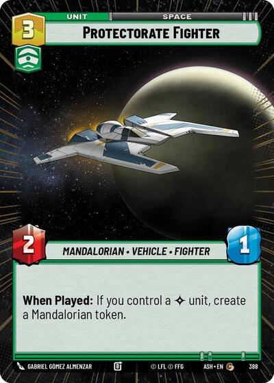 Protectorate Fighter - 388 - Common (Hyperspace) - Ashes of the Empire