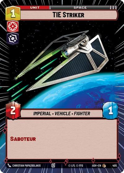 TIE Striker - 405 - Common (Hyperspace) - Ashes of the Empire