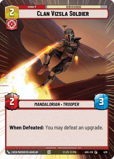 Clan Vizsla Soldier - 429 - Common (Hyperspace) - Ashes of the Empire