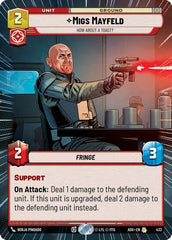 Migs Mayfeld - How About a Toast? - 432 - Rare (Hyperspace) - Ashes of the Empire