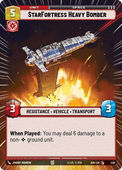 StarFortress Heavy Bomber - 438 - Common (Hyperspace) - Ashes of the Empire
