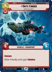 Onyx Cinder - Adventure Awaits - 441 - Rare (Hyperspace) - Ashes of the Empire