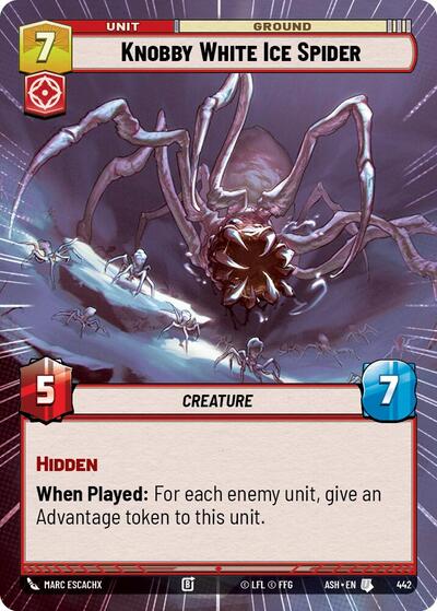 Knobby White Ice Spider - 442 - Uncommon (Hyperspace) - Ashes of the Empire