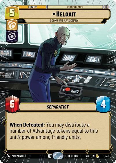 Helgait - Dooku Was a Visionary - 459 - Rare (Hyperspace) - Ashes of the Empire