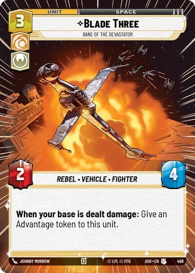 Blade Three - Bane of the Devastator - 468 - Uncommon (Hyperspace) - Ashes of the Empire