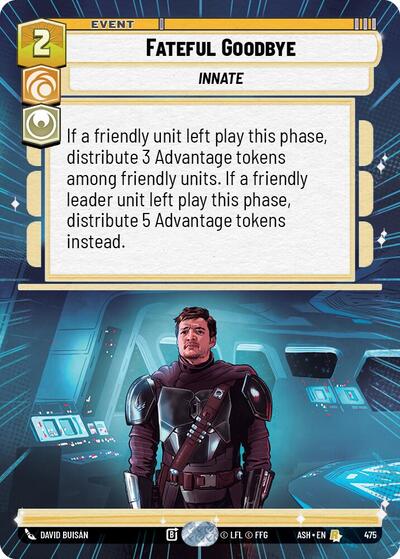 Fateful Goodbye - 475 - Rare (Hyperspace) - Ashes of the Empire