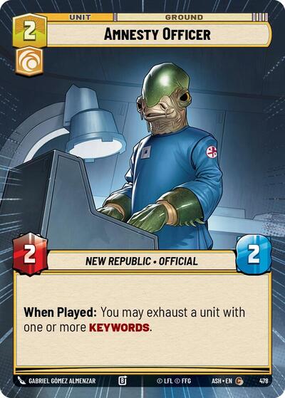 Amnesty Officer - 478 - Common (Hyperspace) - Ashes of the Empire