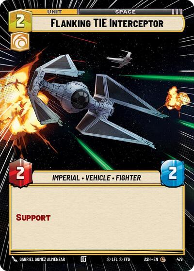 Flanking TIE Interceptor - 479 - Common (Hyperspace) - Ashes of the Empire