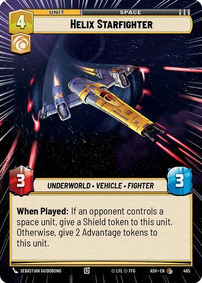 Helix Starfighter - 485 - Common (Hyperspace) - Ashes of the Empire