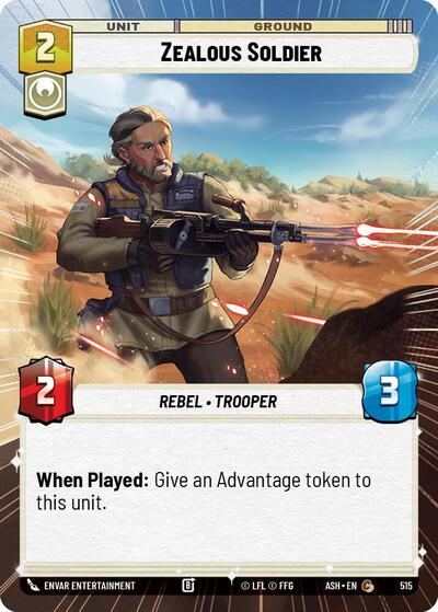 Zealous Soldier - 515 - Common (Hyperspace) - Ashes of the Empire