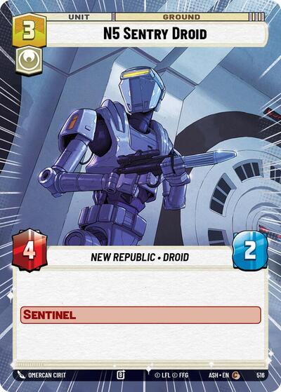 N5 Sentry Droid - 516 - Common (Hyperspace) - Ashes of the Empire