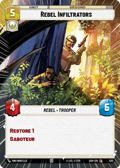 Rebel Infiltrators - 520 - Common (Hyperspace) - Ashes of the Empire