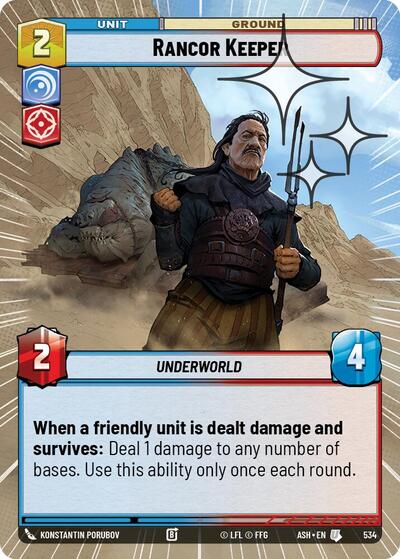 Rancor Keeper - 534 - Uncommon (Hyperspace Foil) - Ashes of the Empire