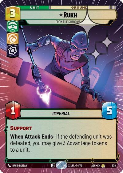 Rukh - From the Shadows - 538 - Rare (Hyperspace Foil) - Ashes of the Empire