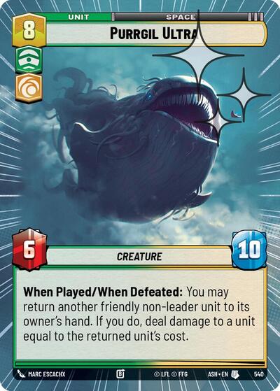 Purrgil Ultra - 540 - Uncommon (Hyperspace Foil) - Ashes of the Empire