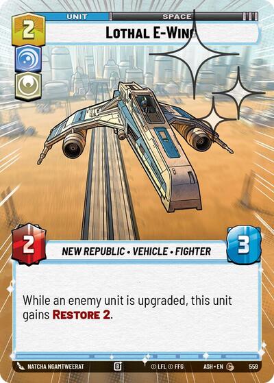 Lothal E-Wing - 559 - Common (Hyperspace Foil) - Ashes of the Empire