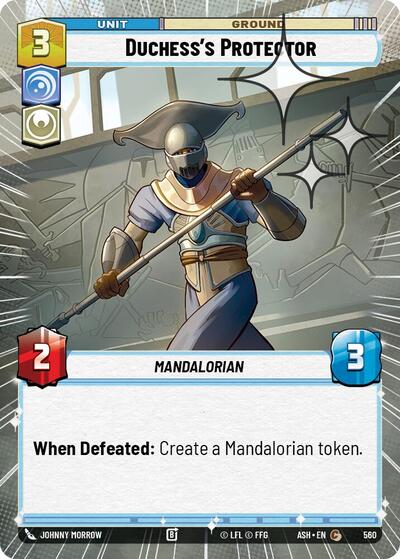 Duchess's Protector - 560 - Common (Hyperspace Foil) - Ashes of the Empire