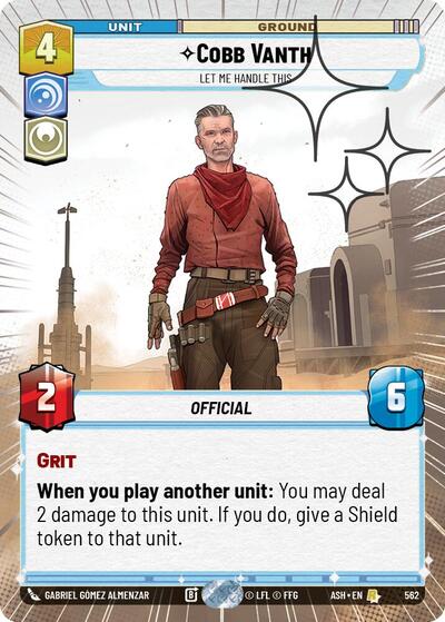 Cobb Vanth - Let Me Handle This - 562 - Rare (Hyperspace Foil) - Ashes of the Empire