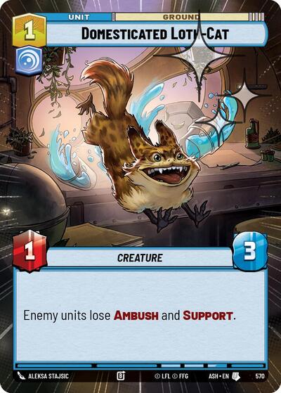 Domesticated Loth-Cat - 570 - Uncommon (Hyperspace Foil) - Ashes of the Empire