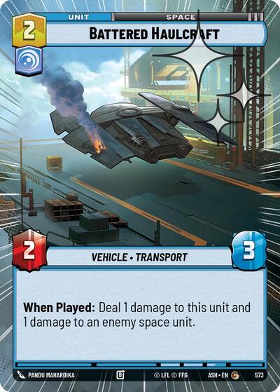 Battered Haulcraft - 573 - Common (Hyperspace Foil) - Ashes of the Empire