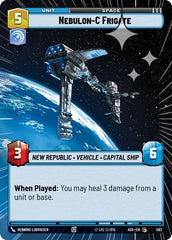 Nebulon-C Frigate - 583 - Common (Hyperspace Foil) - Ashes of the Empire