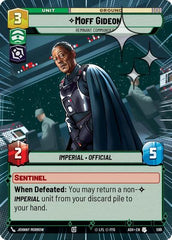 Moff Gideon - Remnant Commander - 599 - Uncommon (Hyperspace Foil) - Ashes of the Empire