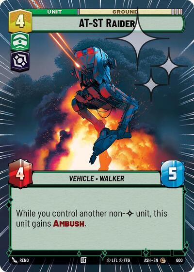 AT-ST Raider - 600 - Common (Hyperspace Foil) - Ashes of the Empire