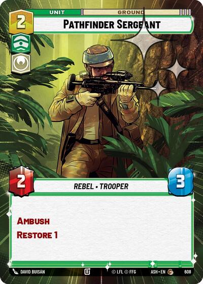 Pathfinder Sergeant - 608 - Common (Hyperspace Foil) - Ashes of the Empire