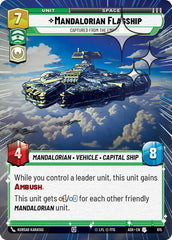 Mandalorian Flagship - Captured from the Empire - 615 - Uncommon (Hyperspace Foil) - Ashes of the Empire