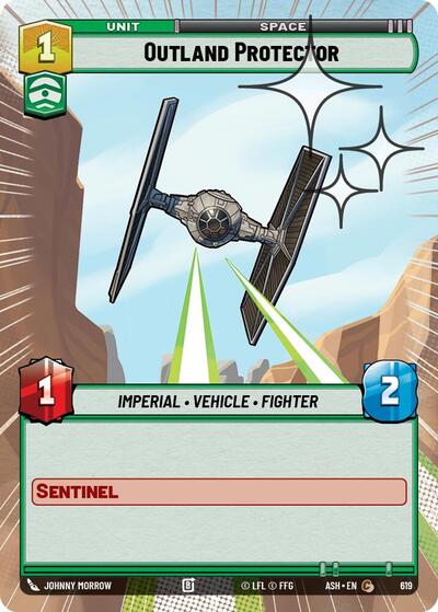 Outland Protector - 619 - Common (Hyperspace Foil) - Ashes of the Empire