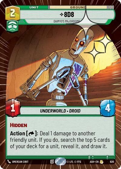 8D8 - Daimyo's Majordomo - 620 - Rare (Hyperspace Foil) - Ashes of the Empire