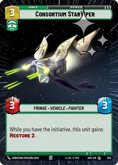 Consortium StarViper - 624 - Common (Hyperspace Foil) - Ashes of the Empire