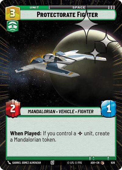 Protectorate Fighter - 626 - Common (Hyperspace Foil) - Ashes of the Empire