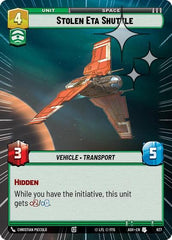 Stolen Eta Shuttle - 627 - Uncommon (Hyperspace Foil) - Ashes of the Empire