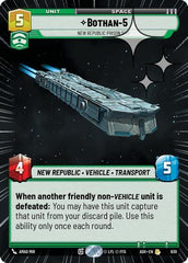 Bothan-5 - New Republic Prison Ship - 630 - Rare (Hyperspace Foil) - Ashes of the Empire