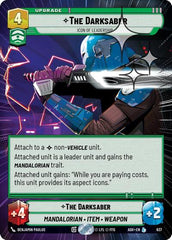 The Darksaber - Icon of Leadership - 637 - Legendary (Hyperspace Foil) - Ashes of the Empire