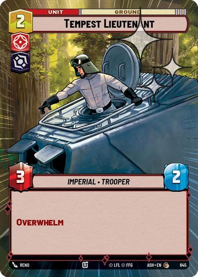 Tempest Lieutenant - 645 - Common (Hyperspace Foil) - Ashes of the Empire