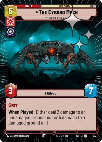 The Cyborg Mech - Mysterious Threat - 649 - Uncommon (Hyperspace Foil) - Ashes of the Empire