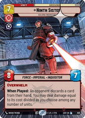 Ninth Sister - Hulking Inquisitor - 650 - Legendary (Hyperspace Foil) - Ashes of the Empire