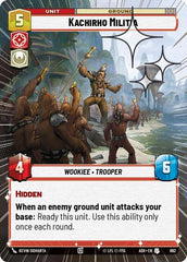Kachirho Militia - 662 - Uncommon (Hyperspace Foil) - Ashes of the Empire