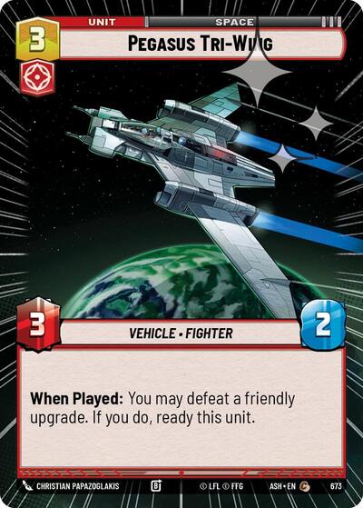 Pegasus Tri-Wing - 673 - Common (Hyperspace Foil) - Ashes of the Empire