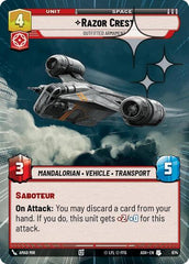 Razor Crest - Outfitted Armament - 674 - Uncommon (Hyperspace Foil) - Ashes of the Empire