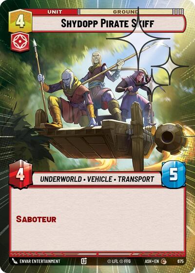 Shydopp Pirate Skiff - 675 - Common (Hyperspace Foil) - Ashes of the Empire