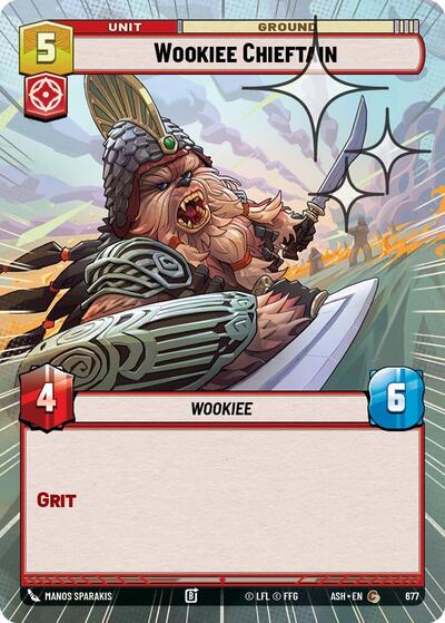 Wookiee Chieftain - 677 - Common (Hyperspace Foil) - Ashes of the Empire
