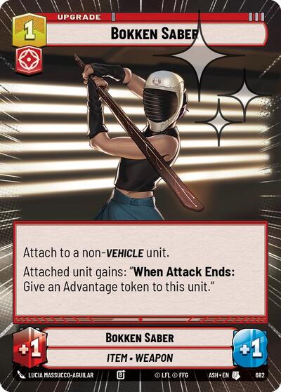 Bokken Saber - 682 - Uncommon (Hyperspace Foil) - Ashes of the Empire