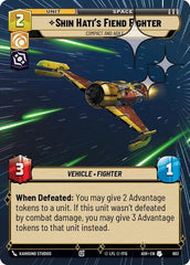 Shin Hati's Fiend Fighter - Compact and Agile - 693 - Uncommon (Hyperspace Foil) - Ashes of the Empire
